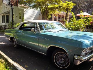 1965 Chevrolet Impala 283 - V8 Convertible Turquoise Blue With White Top photo