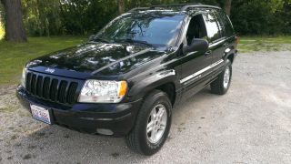 2000 Jeep Grand Cherokee Limited V8 Loaded Black On Black Fresh Engine photo