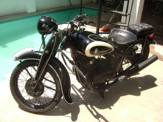 Classic Dkw 1939 German Motorcycle (pre Wwii) photo