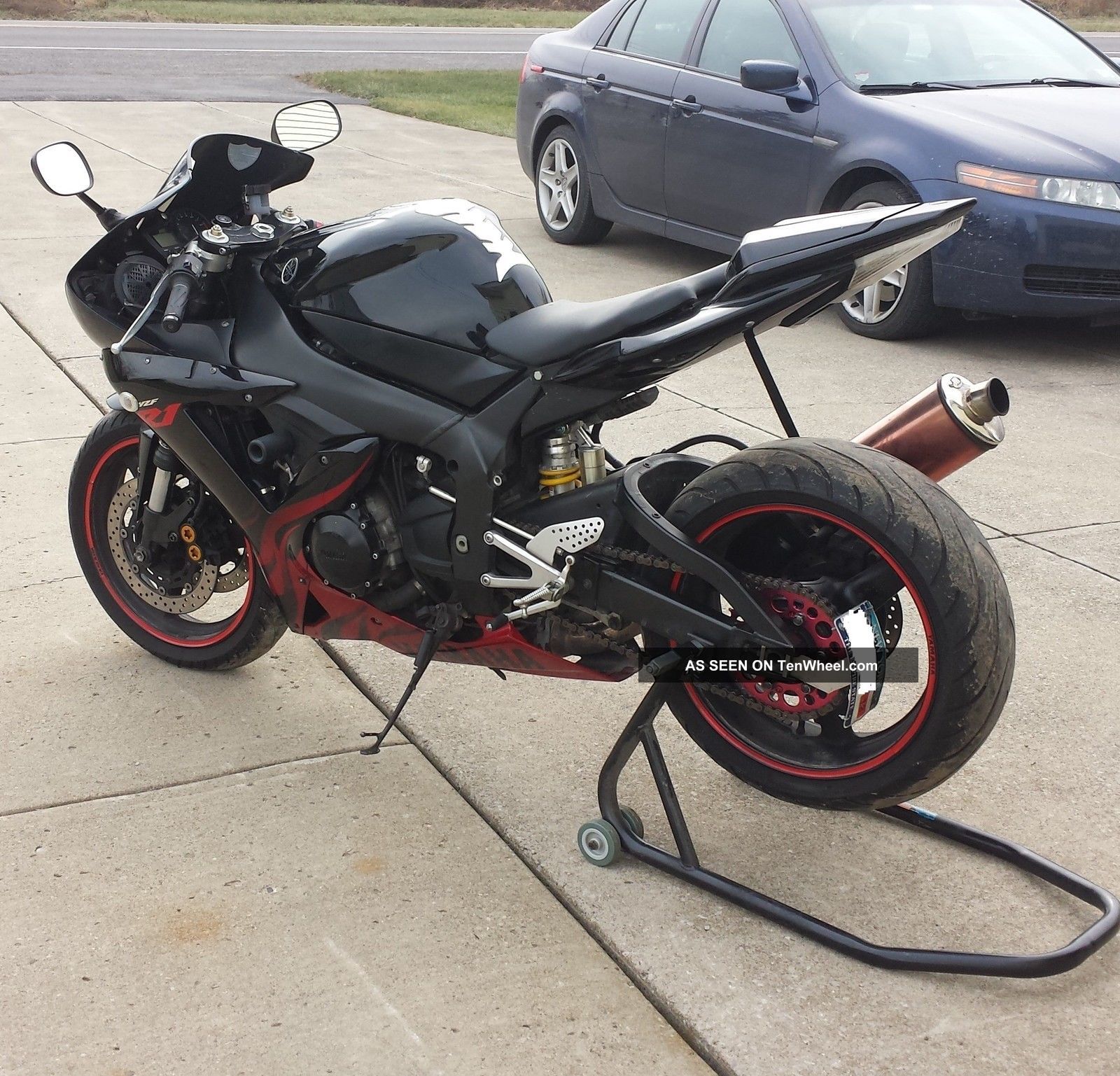 2003 Yamaha Yzf R1 Limited Edition, Black With Red Flames