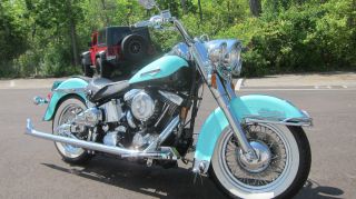 1998 Harley Davidson Heritage Softail Classic Hd Custom Paint Color photo
