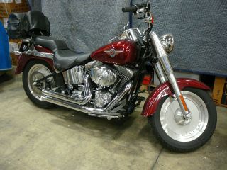 2002 Harley Davidson Fat Boy Red photo