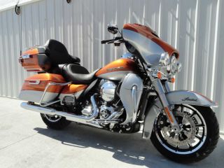 2014 Harley Davidson Electraglide Ultra Limited Flhtk Orange / Silver 134mi Trade? photo