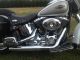 Customized 2008 Heritage Softail Classic White Gold Pearl / Pewter Pearl Softail photo 4