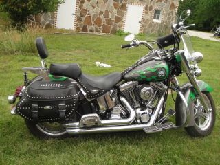 2004 Harley Davidson Heritage Softail Classic Motorcycle Flstc 1450 Cc photo