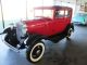 Red And Black Ford Model A 1930 With Tan Interior Model A photo 11