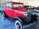 Red And Black Ford Model A 1930 With Tan Interior Model A photo 12